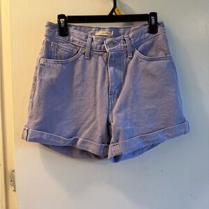 Levi’s High-Rise Lavender mom Shorts